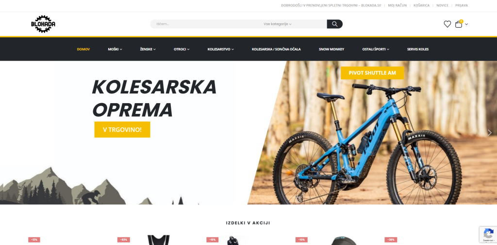 reference spletnih trgovin blokada